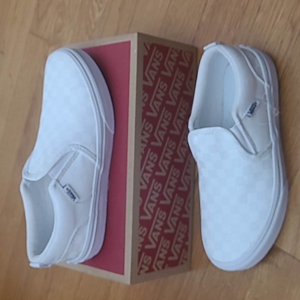 VANS Asher Checkerboard White